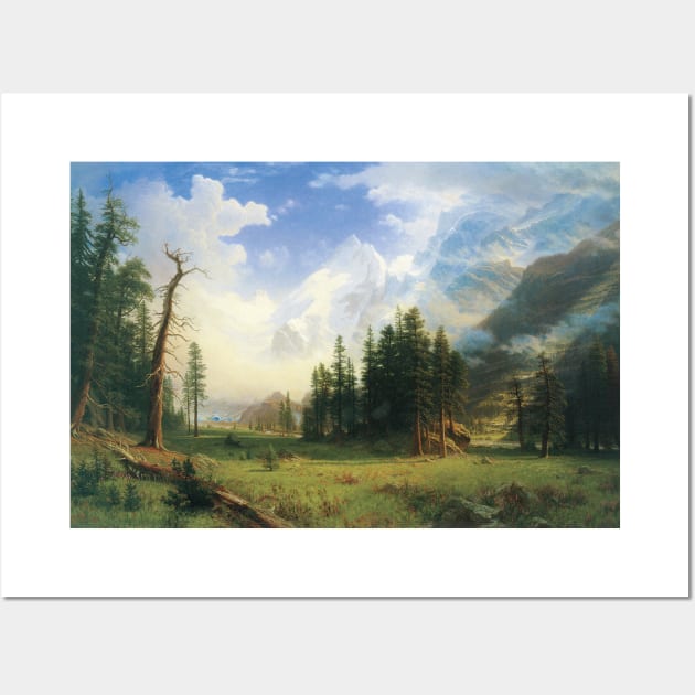 Mountain Landscape by Albert Bierstadt Wall Art by MasterpieceCafe